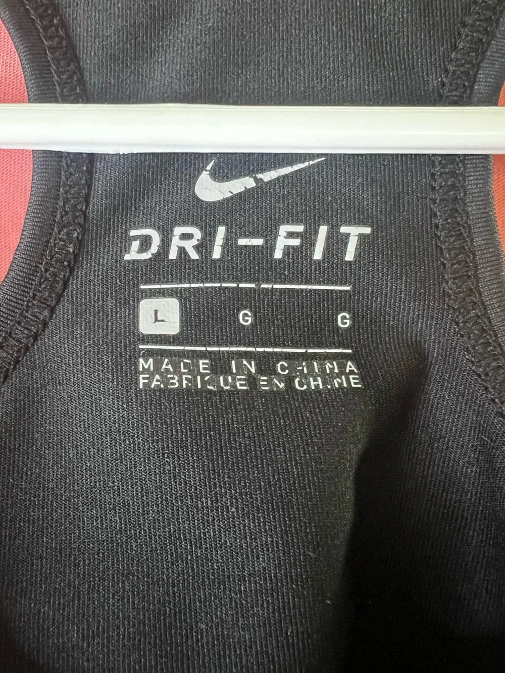 Nike Pink Racerback Dri-FIT Tank with Black Swoosh